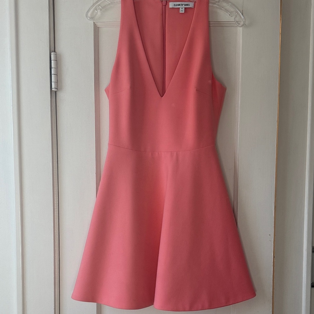 Pink Sleeveless V-Neck Elizabeth and James Dress